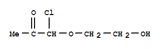 1-氯-1-(2-羟基乙氧基)-2-丙酮结构式_34579-25-4结构式