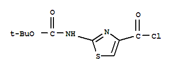 Carbamic acid,n-[4-(chlorocarbonyl)-2-thiazolyl ]-,1,1-dimethylethyl ester Structure,347869-17-4Structure