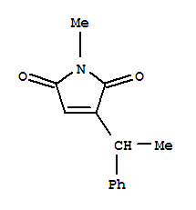 1H-pyrrole-2,5-dione,1-methyl-3-(1-phenylethyl)-(9ci) Structure,348085-50-7Structure