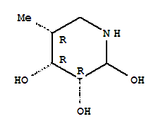 (3R,4R,5R)-(9Ci)-5-甲基-2,3,4-哌啶三醇结构式_349488-44-4结构式