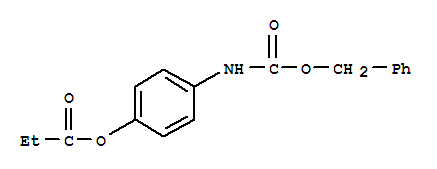(9Ci)-[4-(1-氧代丙氧基)苯基]-氨基甲酸苯甲酯结构式_349488-65-9结构式