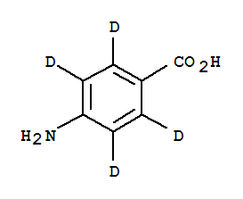 对氨基苯甲酸-D4氘代结构式_350820-01-8结构式