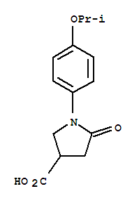 1-(4-Isopropoxy-phenyl)-5-oxo-pyrrolidine-3-carboxylic acid Structure,351066-81-4Structure
