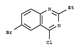 6-溴-4-氯-2-乙基喹唑啉结构式_351426-07-8结构式