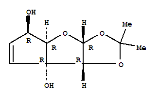 7Ah-cyclopenta[4,5]furo[2,3-d]-1,3-dioxole-5,7a-diol, 3a,4a,5,7b-tetrahydro-2,2-dimethyl-, (3ar,4ar,5r,7ar,7br)-(9ci) Structure,352422-81-2Structure