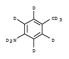 对甲基苯胺-D9氘代结构式_352431-23-3结构式