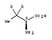 L-2-氨基丁酸-D2氘代结构式_352431-37-9结构式