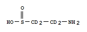 亚牛磺酸-D4氘代结构式_352438-83-6结构式