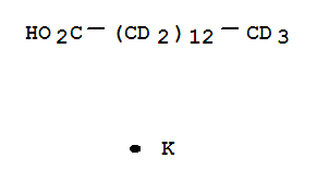 十四酸钾-D27结构式_352438-87-0结构式