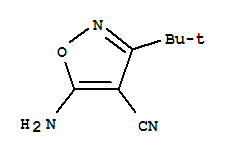(9ci)-5-氨基-3-(1,1-二甲基乙基)-4-异噁唑甲腈结构式_35261-05-3结构式