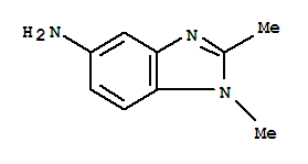 1,2-二甲基-1H-苯并咪唑-5-胺双盐酸盐结构式_3527-19-3结构式