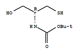 [(2R)-1-hydroxy-3-sulfanyl-2-propanyl](2-methyl-2-propanyl)carbamic acid Structure,357205-17-5Structure