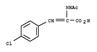 2-乙酰氨基-3-对氯苯基丙烯酸结构式_3617-00-3结构式