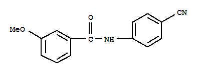 (9ci)-n-(4-氰基苯基)-3-甲氧基-苯甲酰胺结构式_364742-59-6结构式