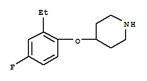 (9ci)-4-(2-乙基-4-氟苯氧基)-哌啶结构式_367501-29-9结构式