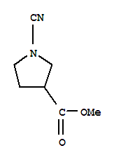 (9ci)-1-氰基-3-吡咯烷羧酸甲酯结构式_367906-55-6结构式