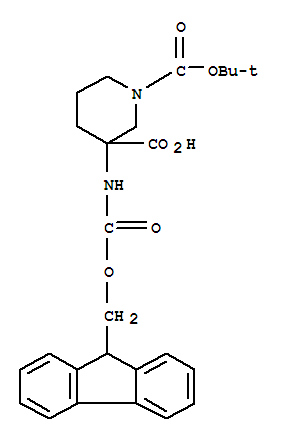 (9Ci)-3-[[(9H-芴-9-基甲氧基)羰基]氨基]-1,3-哌啶二羧酸,1-(1,1-二甲基乙基)酯结构式_368866-21-1结构式