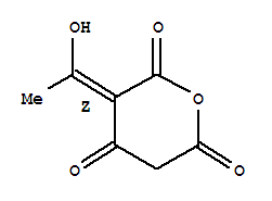 (3Z)-(9Ci)-3-(1-羟基亚乙基)-2H-吡喃-2,4,6(3H,5H)-三酮结构式_368876-55-5结构式