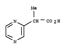 2-(吡嗪-2-基)丙酸结构式_36932-80-6结构式
