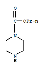 丙基 哌嗪-1-羧酸结构式_37008-22-3结构式