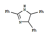 4,5-Dihydro-2,4,5-triphenyl-1h-imidazole Structure,37134-88-6Structure