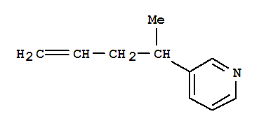 (9CI)-3-(1-甲基-3-丁烯)吡啶结构式_374117-66-5结构式