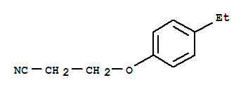 (9Ci)-3-(4-乙基苯氧基)-丙腈结构式_379730-09-3结构式