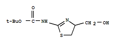 Carbamic acid,[4,5-dihydro-4-(hydroxymethyl)-2-thiazolyl ]-,1,1-dimethylethyl ester (9ci) Structure,380149-39-3Structure