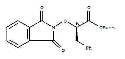 (aR)-a-[(1,3-二氢-1,3-二氧代-2H-异吲哚-2-基)氧基]-苯丙酸-1,1-二甲基乙酸乙酯结构式_380886-37-3结构式