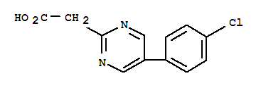 (9ci)-5-(4-氯苯基)-2-嘧啶乙酸结构式_38107-00-5结构式