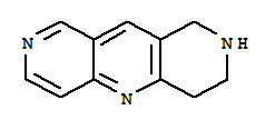 1,2,3,4-四氢吡啶并-[4,3-b]-[1,6]-萘啶结构式_387358-40-9结构式