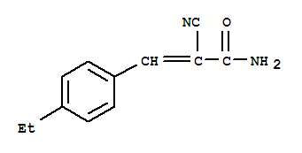 (9CI)-2-氰基-3-(4-乙基苯基)-丙酰胺结构式_387844-15-7结构式