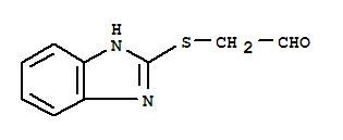 (9ci)-(1H-苯并咪唑-2-基硫代)-乙醛结构式_38800-12-3结构式