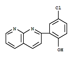 (9CI)-4-氯-2-(1,8-萘啶-2-基)-苯酚结构式_389117-46-8结构式