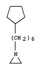 (9ci)-1-(6-环戊基己基)-氮丙啶结构式_38914-52-2结构式