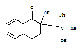 3,4-二氢-2-羟基-2-(1-羟基-1-苯基乙基)-1(2H)-萘酮结构式_38990-69-1结构式
