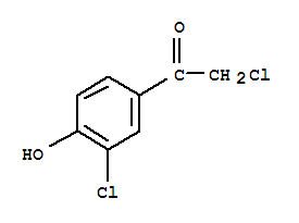 2-氯-1-(3-氯-4-羟基苯基)乙酮结构式_39066-18-7结构式