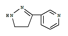 (9ci)-3-(4,5-二氢-1H-吡唑-3-基)-吡啶结构式_392727-86-5结构式