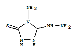 4-氨基-5-肼基-1,2,4-三唑烷-3-硫酮结构式_393128-18-2结构式