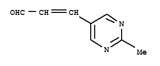 (9ci)-3-(2-甲基-5-嘧啶)-2-丙烯醛结构式_393177-83-8结构式