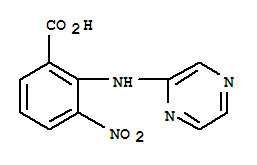 2-(吡嗪-2-氨基)-3-硝基苯甲酸结构式_394655-21-1结构式