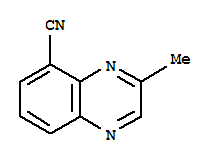(9Ci)-3-甲基-5-喹噁啉甲腈结构式_397324-04-8结构式