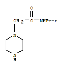 2-哌嗪-1-基-n-丙基乙酰胺结构式_39890-48-7结构式