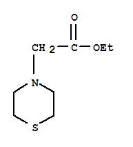 4-Thiomorpholine acetic acid, ethyl ester Structure,39981-80-1Structure