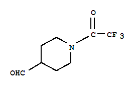 (9ci)-1-(三氟乙酰基)-4-哌啶羧醛结构式_401948-16-1结构式