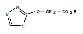 (9ci)-(1,3,4-噻二唑-2-基氧基)-乙酸结构式_40352-26-9结构式
