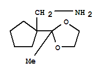 (9ci)-1-(2-甲基-1,3-二氧杂烷-2-基)-环戊烷甲胺结构式_403615-69-0结构式