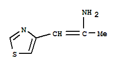 1-(4-噻唑)-1-丙烯-2-胺结构式_408352-44-3结构式