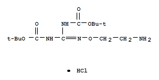 氨基乙氧基-二-boc-胍盐酸盐结构式_409081-80-7结构式
