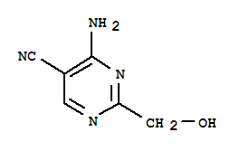 4-氨基-2-(羟基甲基)-5-嘧啶甲腈结构式_412277-96-4结构式